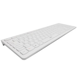 Teclado Flat Oex Tc300 C/fio Branco
